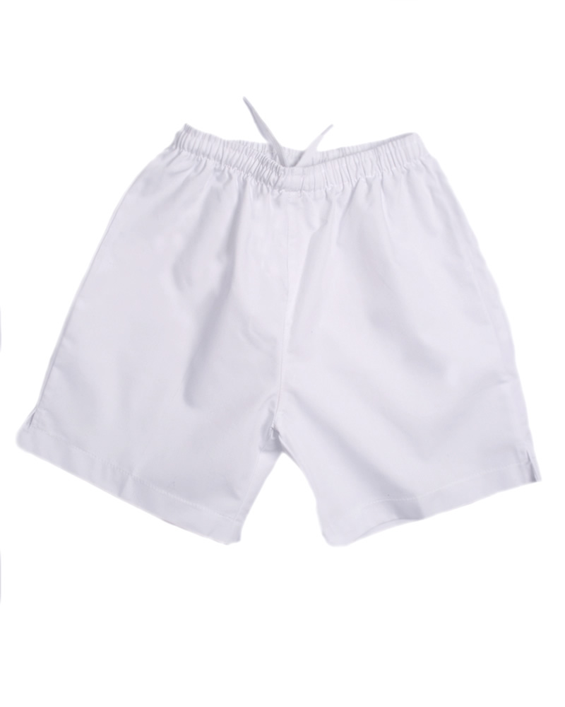 Uniforme Uniformes Básicos  Pantaloneta Blanca Unisex Basica