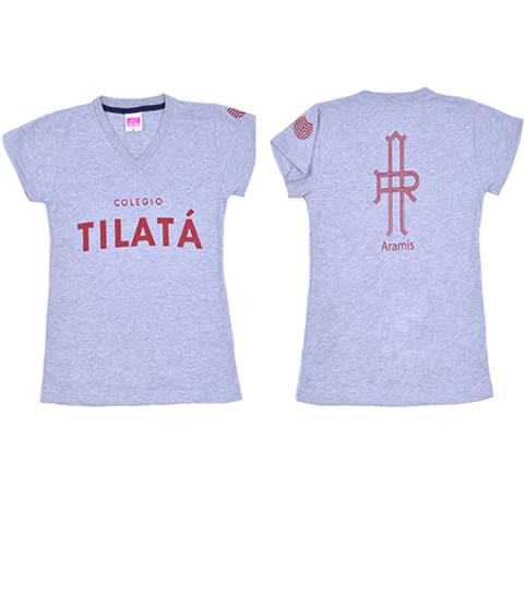Uniforme Colegio Tilatá T-Shirt Aramis Niña (Rojo)