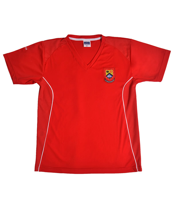 Uniforme Colegio Anglo Colombiano T-Shirt Nelson Rojo Cuello V NIÑO